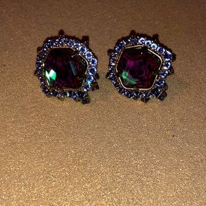 KS silver statement studs silver